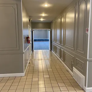 Hallway leading to ballroom
