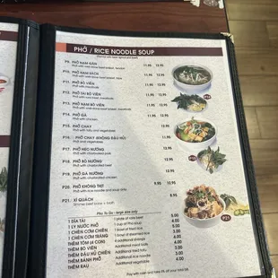 pho menu