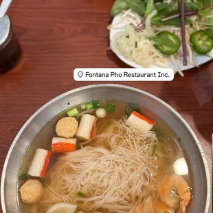 Pho with seafood :)