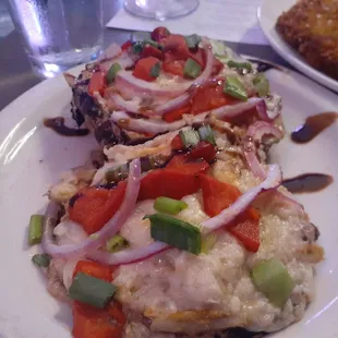 Stuffed portabella mushrooms