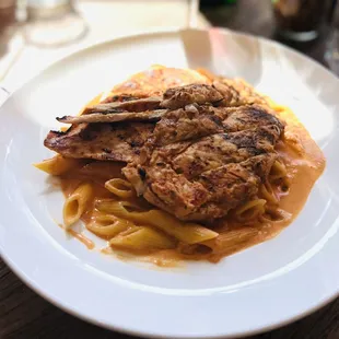 Grilled  Chicken in Penne ala Vodka