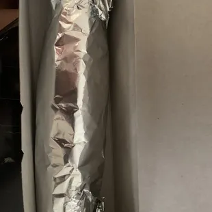 Sandwich was wrapped nicely