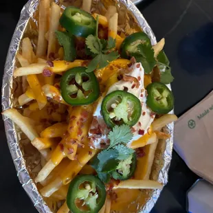 Loaded cheese fries delicious