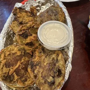 Fried green tomatoes- seasonal