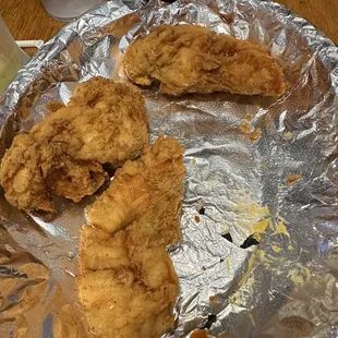 What was left of the chicken