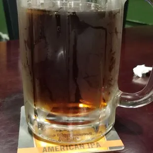 Amber Bock draft beer,  yummy.