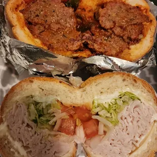 Meatball Hot Sandwich &amp; Turkey Sub