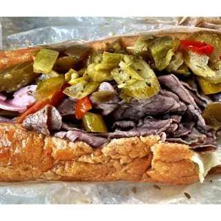 Italian Beef Hot Sandwich