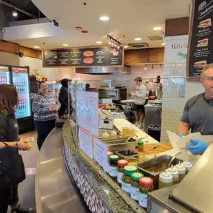 customers at the counter