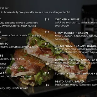 Updated Grab &amp; Go menu. Please call the Fonte Cafe for accomodations (425) 429-3862.