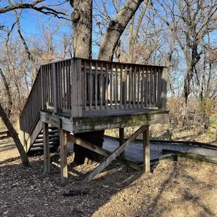 Children's play area treehouse