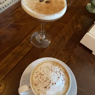 Tequila espresso martini &amp; cappuccino