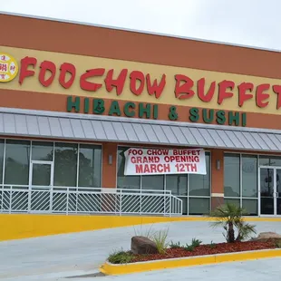 the front of the restaurant