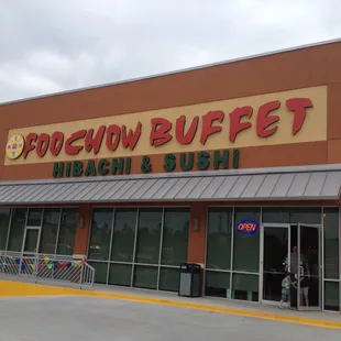 the front of the restaurant