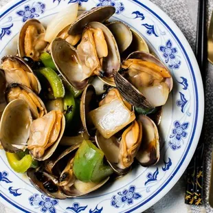 Clams with Black Bean Sauce