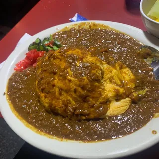 Omelet Rice w/ Curry Sauce