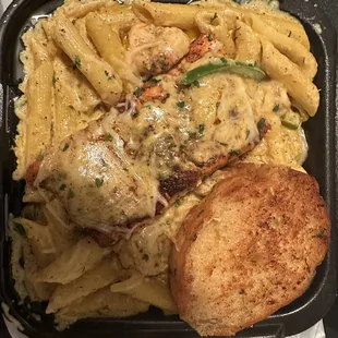 Salmon and Shrimp Rasta Pasta