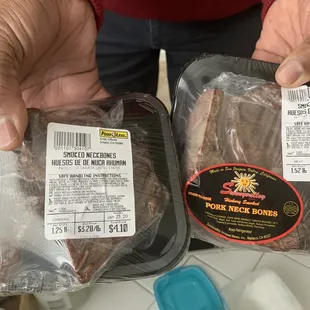 Difference in price per pound