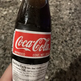 a bottle of coca cola