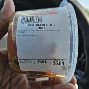 Pico de gallo for $3.84