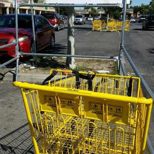 The view when you're one of the few people who return their cart.