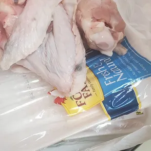 Black spots on what is supposed to be fresh with a odor