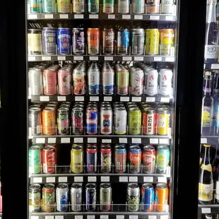 Extensive craft beer selection (whole aisle not pictured)