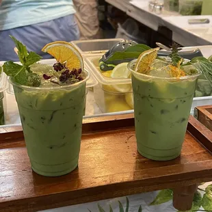 Peaceful Gratitude...Matcha Ginger Latte