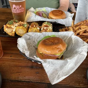 Burger Monday $3, side of reg fries $4