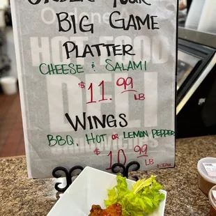 order your big game platter