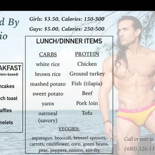 First menu ! Hahaha this is why where called food by Fabio that was me hahaha