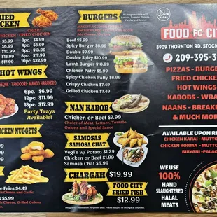 Menu as of 4/20/2024