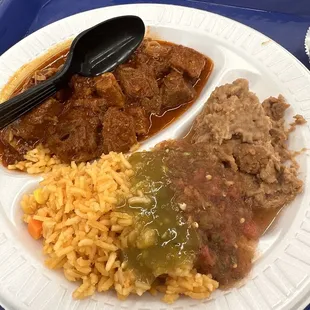 Chile con carne plate