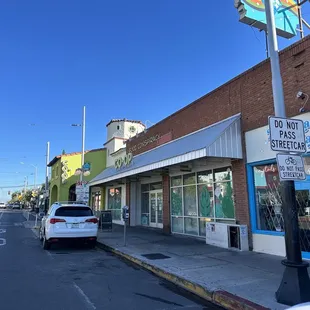 a car parked on the side of the road