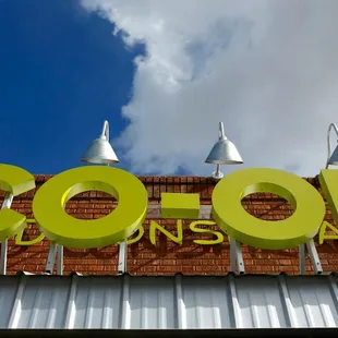 a sign on a building