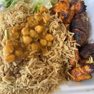 Combo Kabob Bone-in chicken and Beef