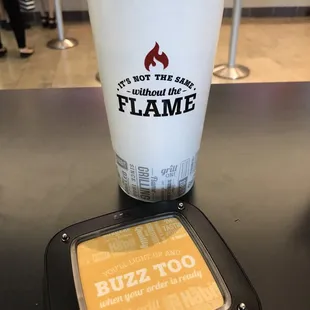 a cup of coffee on a table