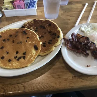 Chocolate Chip Pancake Combo