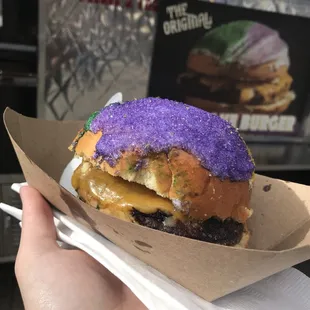 king cake burger