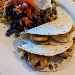 Blackened shrimp tacos