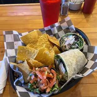 Blackened Salmon Wrap