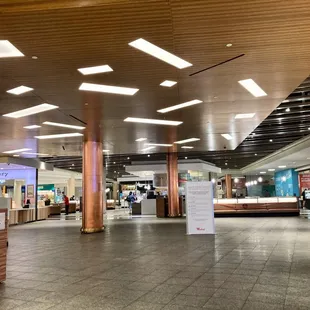 the interior of an airport