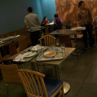 people eating in a restaurant