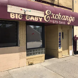 The front of the establishment