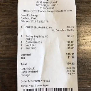 The bill.....