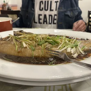 Steam 42. Steamed Flounder