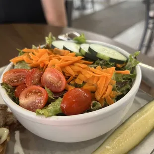 Salad with chipotle dressing