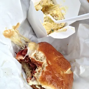 Porkstrami with side of Potato Salad