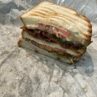 Gluten free Turkey bacon club