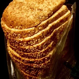 A loaf of "Ezekiel 4:9" Sesame. All natural, loaded with wholesome nutrition.